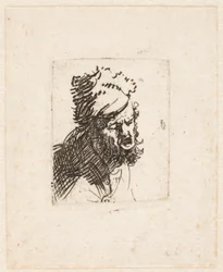 Head of a Man in a Fur Cap, Crying Out