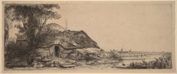 Landscape with a Cottage and a Large Tree