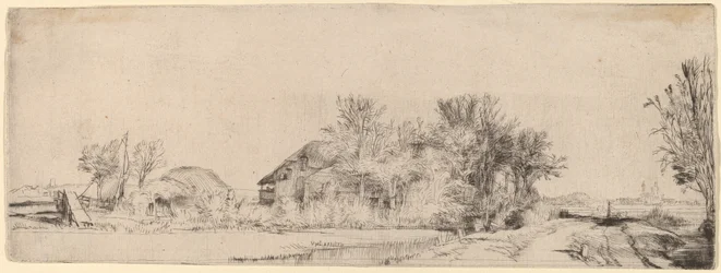 Landscape with a Road beside a Canal