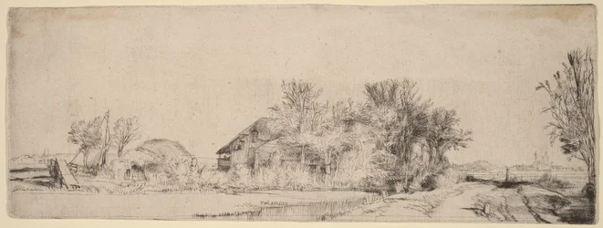 Landscape with a Road Beside a Canal