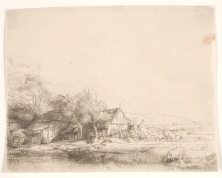 Landscape with a Cow Drinking