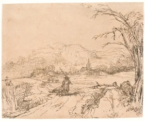 Landscape with a Sportsman and Dogs