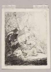The Small Lion Hunt (with Two Lions)