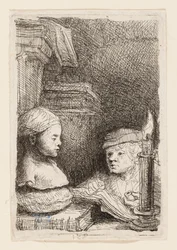 Man Drawing from a Cast