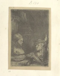 Man Drawing from a Plaster Model