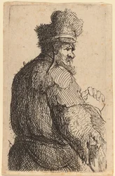 Old Man Seen from Behind, Profile to Right