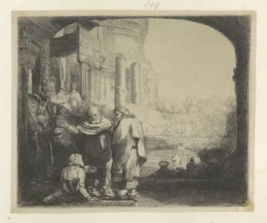 Peter and John Healing a Lame Man at the Temple Gate