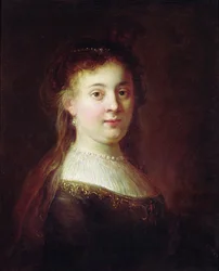Portrait of Saskia van Uylenburch, c.1633
