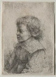 Portrait of a Boy in Profile