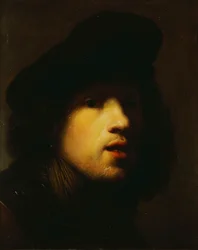Portrait of the Artist, Head and Shoulders, in a Black Beret and a Gorget