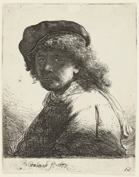 Rembrandt in Cap and Scarf