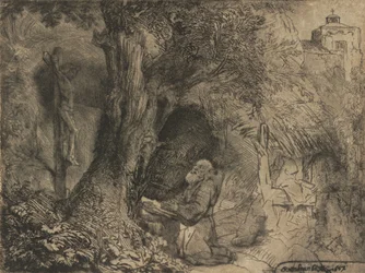 Saint Francis Beneath a Tree Praying