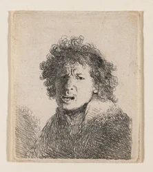Self-Portrait as if Shouting