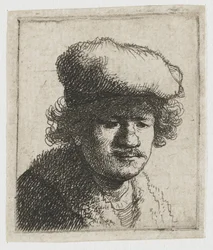 Self-Portrait with Cap Pulled Forward