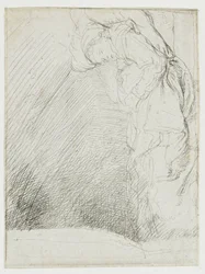 Sheet of Studies, with a Woman Lying Ill in Bed