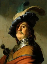 Soldier with Iron Collar and Feather Hat