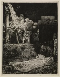 The Descent from the Cross by Torchlight