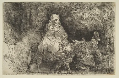 The Flight into Egypt: Crossing a Brook