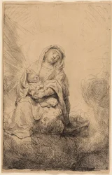 The Virgin and Child in the Clouds