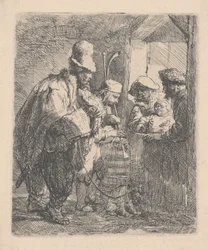 The strolling musicians