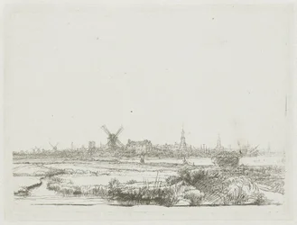 View of Amsterdam from the Kadijk