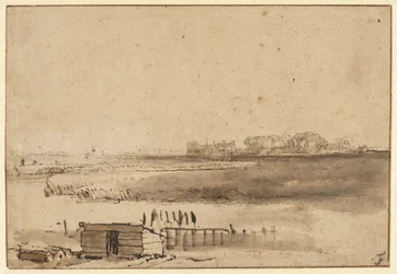 View of Houtewael near the Sint Anthoniespoort