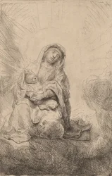 Virgin and Child in the Clouds, 1641