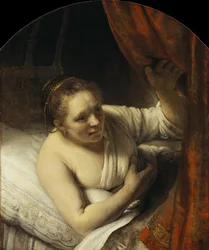 Young Woman in Bed