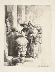 Beggars Receiving Alms at the Door