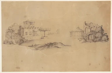 Sketches of a Building and a Ruin