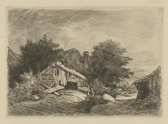 Landscape with Dilapidated Hut