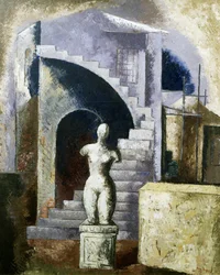 Statue and staircase