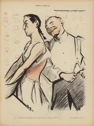 Conjugal love (Illustration for Le Rire)