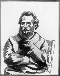 Illustration for Monsieur Bergeret in Paris, novel by Anatole France