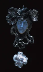 Female Face Pendant, c1898-1900