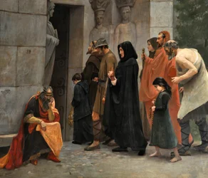 Raymond VI Count of Toulouse Being Excommunicated (detail)