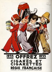 Cigarettes of the French Regie, 1932