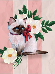 Charming Kitten Red Bow