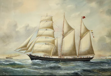 The Brigantine Minnie Sommers Off Folkestone