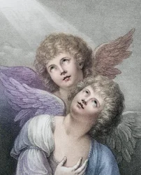 Two Cherubims, Two Angels