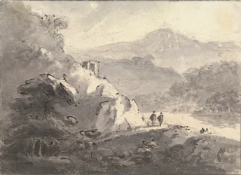 Landscape with Two Figures on a Road