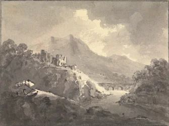 Landscape with a Castle and a Bridge