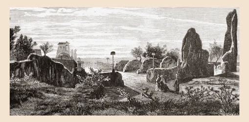 Ruins of The Palace of the Caesars, Palatine Hill, Rome, Italy