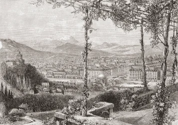 Turin, Italy in the late 19th century, from Italian Pictures by Rev. Samuel Manning
