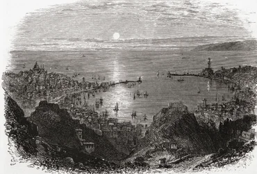 View of Genoa, Northern Italy in the Late 19th Century. From Italian Pictures by Rev. Samuel Manning, Published c.1890.