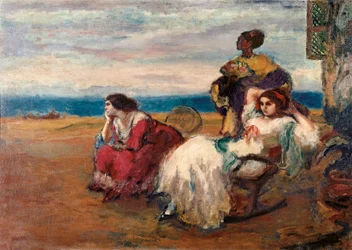 In front of the sea