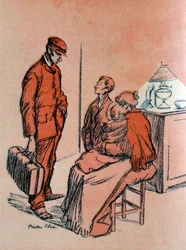 Caricature in The Plate of Butter