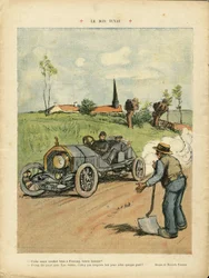 Illustration by Ricardo Flores in Le Rire
