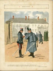 Illustration of Ricardo Flores (1878-1918) in Le Lire, 23/04/10 - Explanation - Army, Barracks