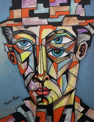 Geometric Man Three Eyes